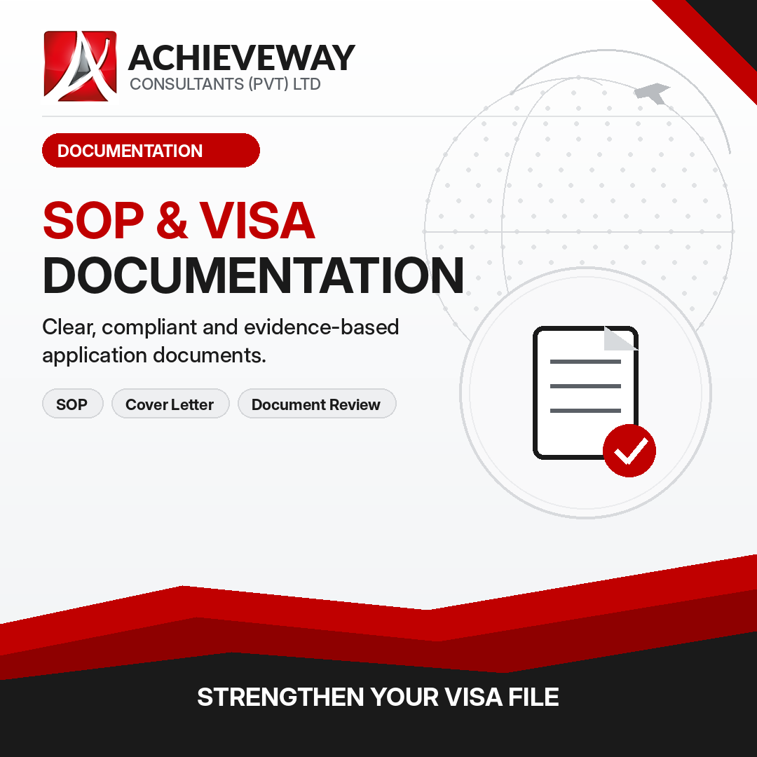 SOP & Visa Documentation by Achieveway Consultants